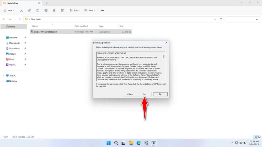How to Install Canon Pixma 490 Printer Driver - Step 3