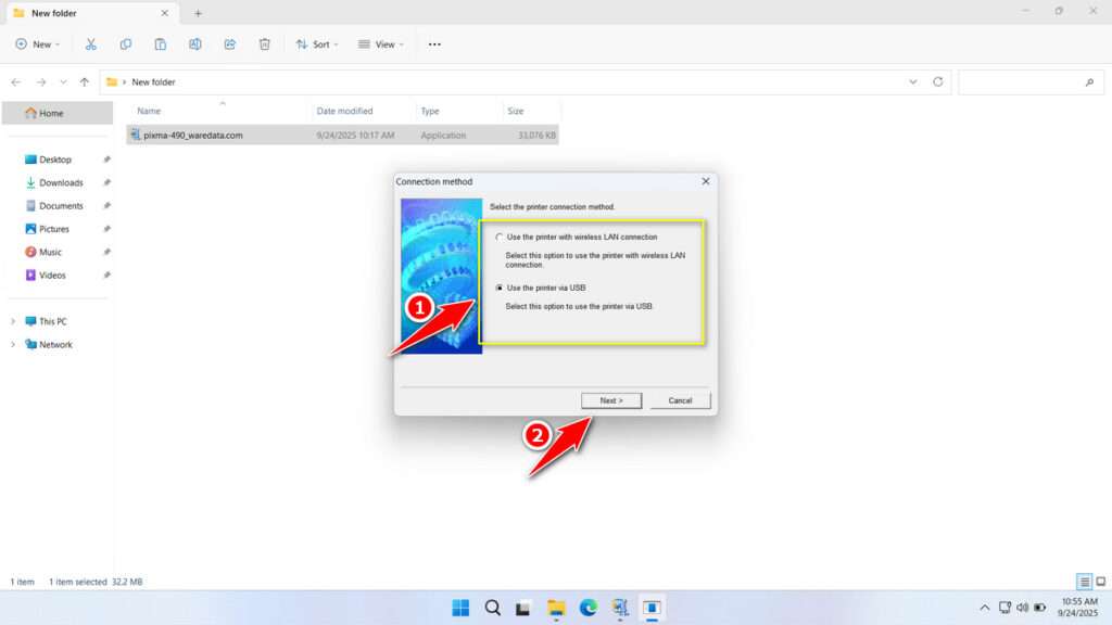 How to Install Canon Pixma 490 Printer Driver - Step 5