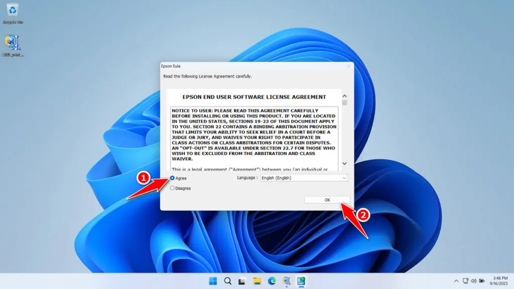 Epson L380 Driver Download 4 How to Install Epson L380 Driver - Step 3
