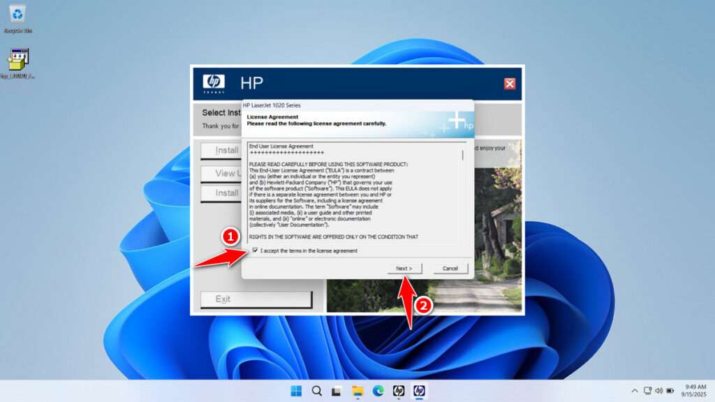 How to Install HP Laserjet 1020 Plus Driver - Step 3