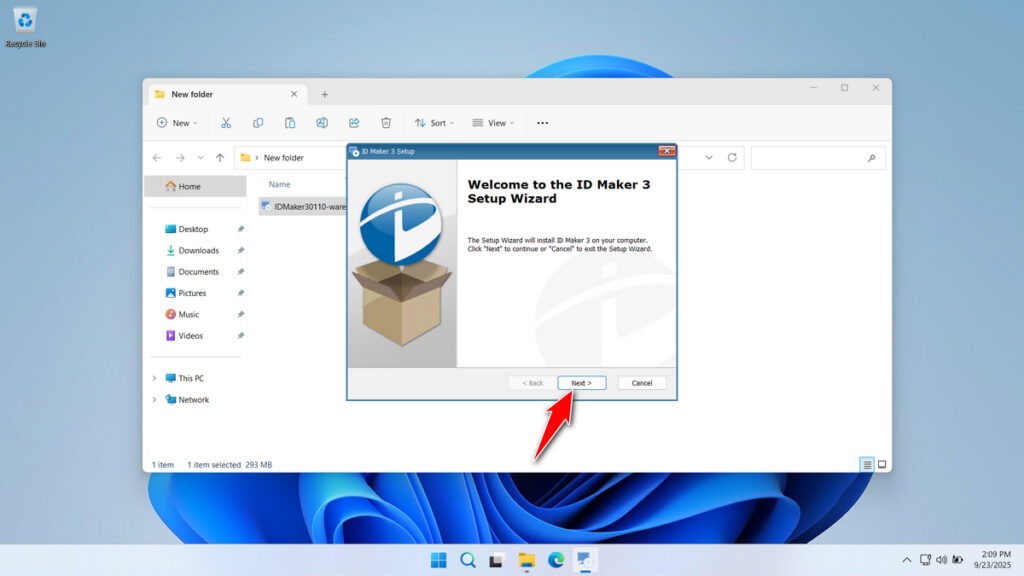 How to Install ID Maker 3.0 Printer Driver - Step 1