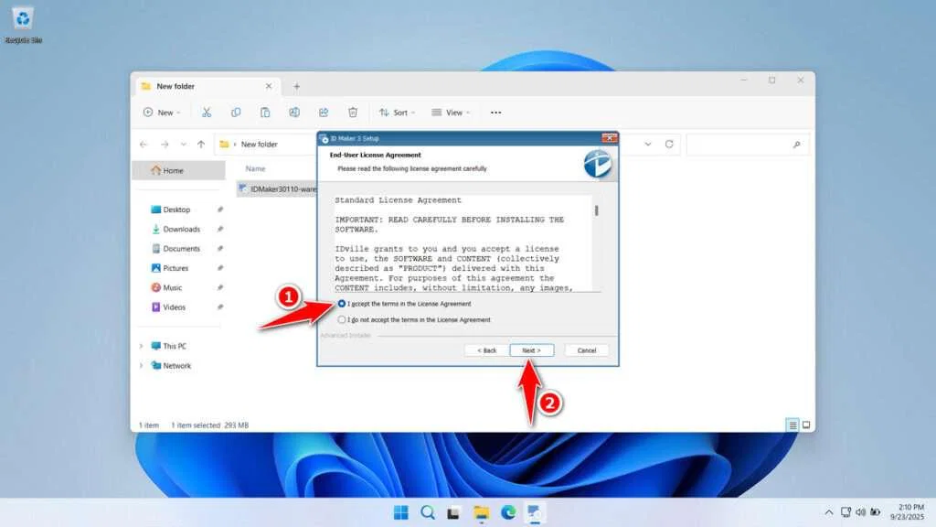 ID Maker 3.0 Printer Driver Download 3 How to Install ID Maker 3.0 Printer Driver - Step 2