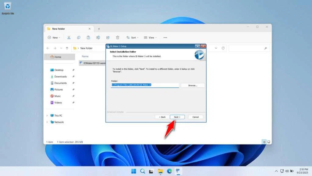 ID Maker 3.0 Printer Driver Download 4 How to Install ID Maker 3.0 Printer Driver - Step 3