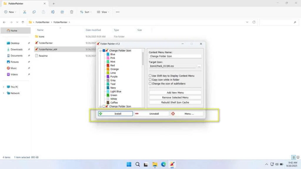 Folder Painter Windows 11 Free Download 3 How to Use Folder Painter in Windows 11 - Step 2