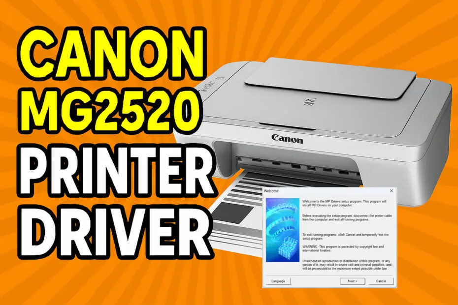 Canon MG2520 Printer Driver Download