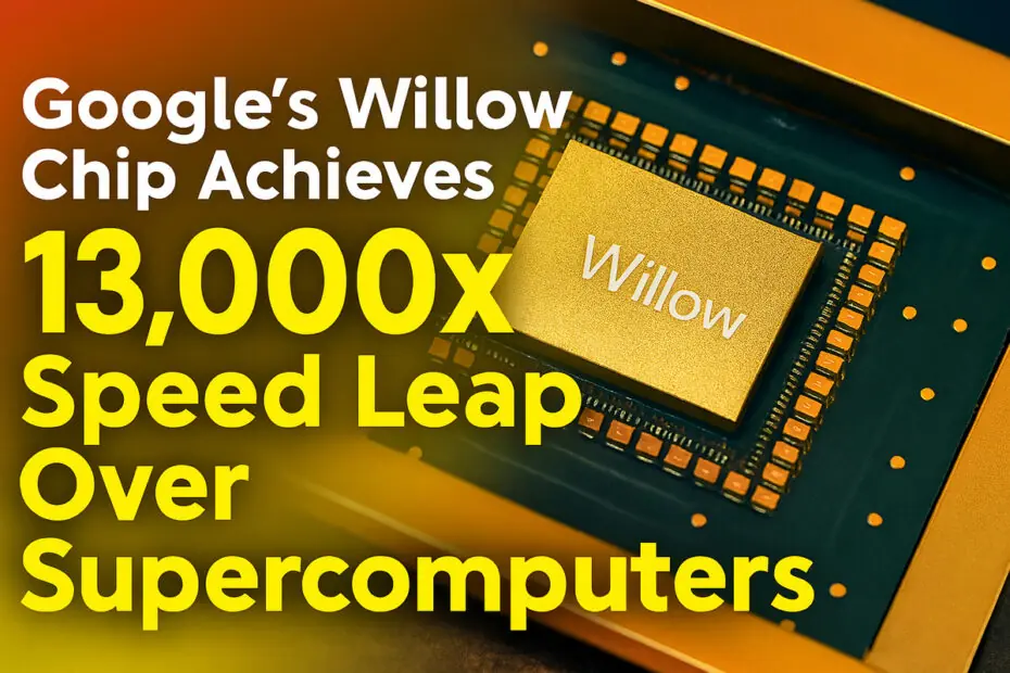 Google’s Willow Chip Achieves 13,000× Speed Leap Over Supercomputers
