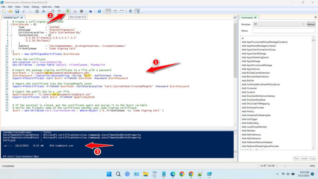 How to Create Self Signed Certificate in Windows 11 - Step 2