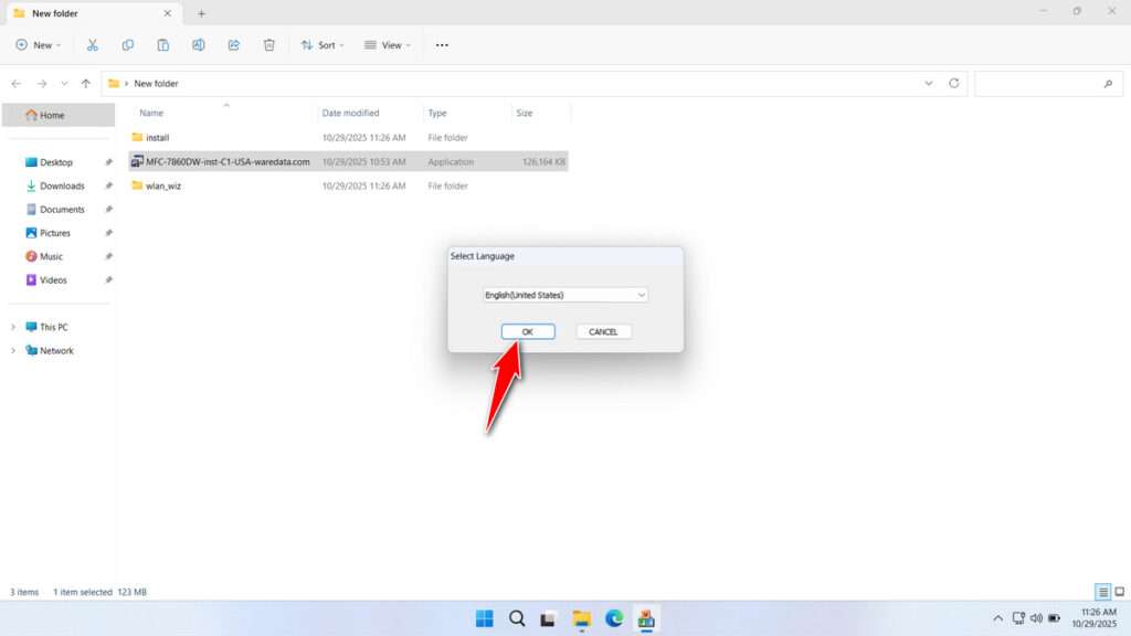 How to Install Brother MFC 7860DW Printer Driver - Step 1