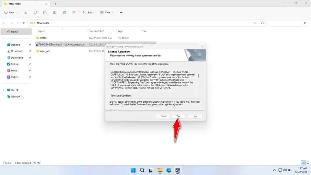 How to Install Brother MFC 7860DW Printer Driver - Step 2