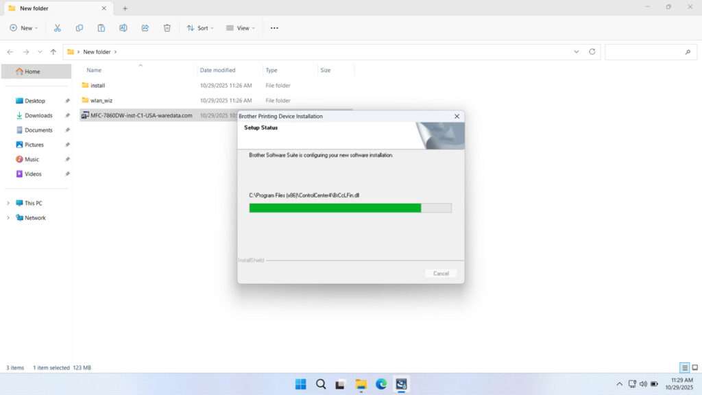 How to Install Brother MFC 7860DW Printer Driver - Step 6