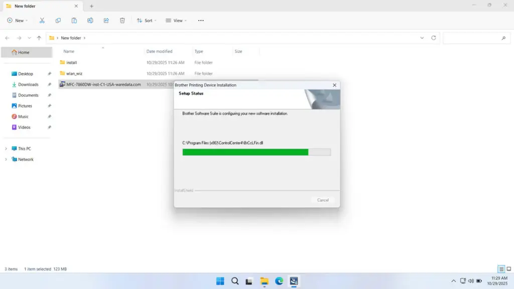 How to Install Brother MFC 7860DW Printer Driver - Step 6