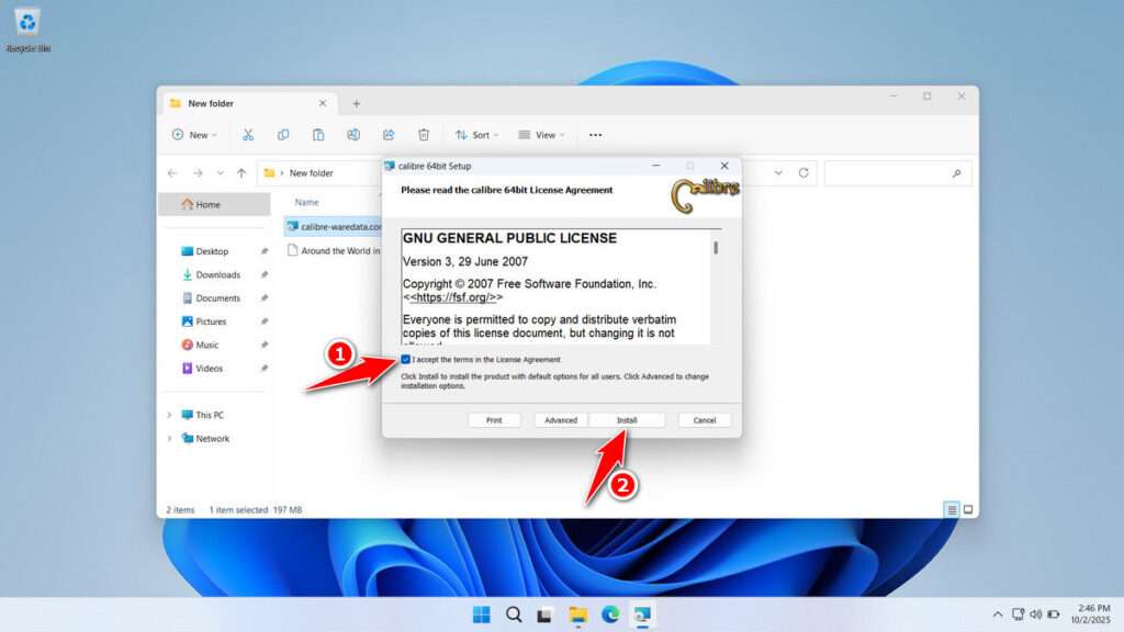 How to Install Calibre Ebook Management - Step 1