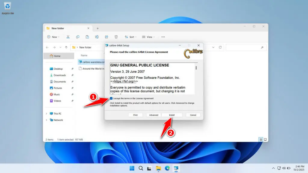 How to Install Calibre Ebook Management - Step 1