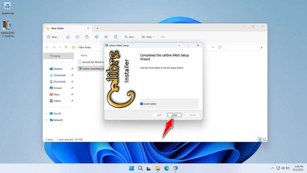 How to Install Calibre Ebook Management - Step 3