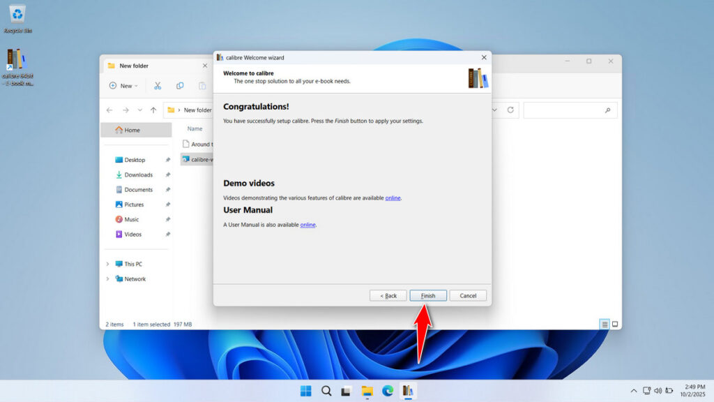 How to Install Calibre Ebook Management - Step 6