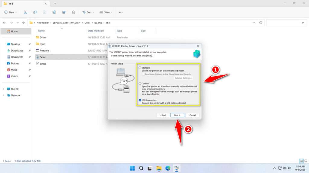 How to Install Canon LBP6030w Printer Driver - Step 4