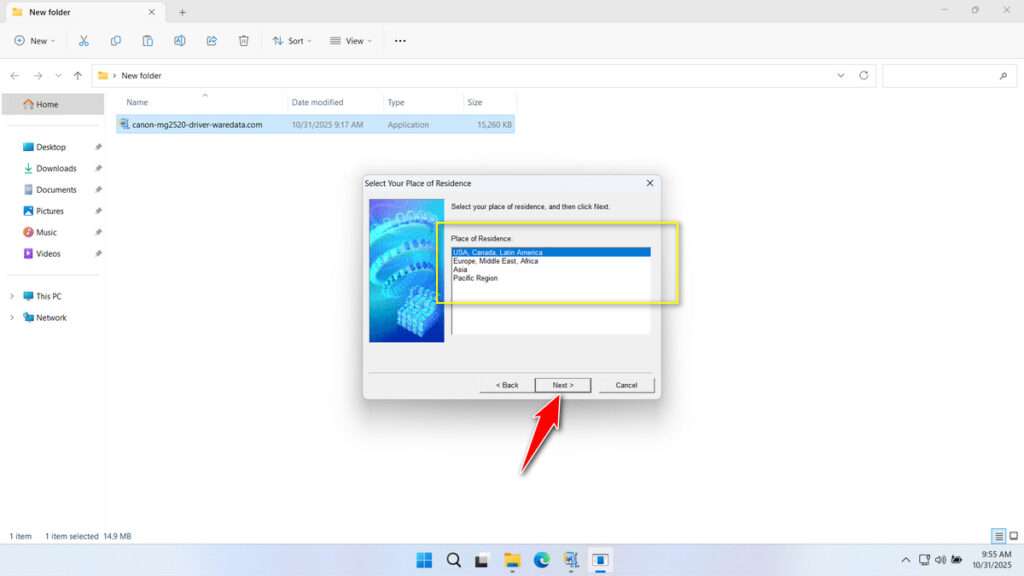 Canon MG2520 Printer Driver Download 3 How to Install Canon MG2520 Printer Driver - Step 2