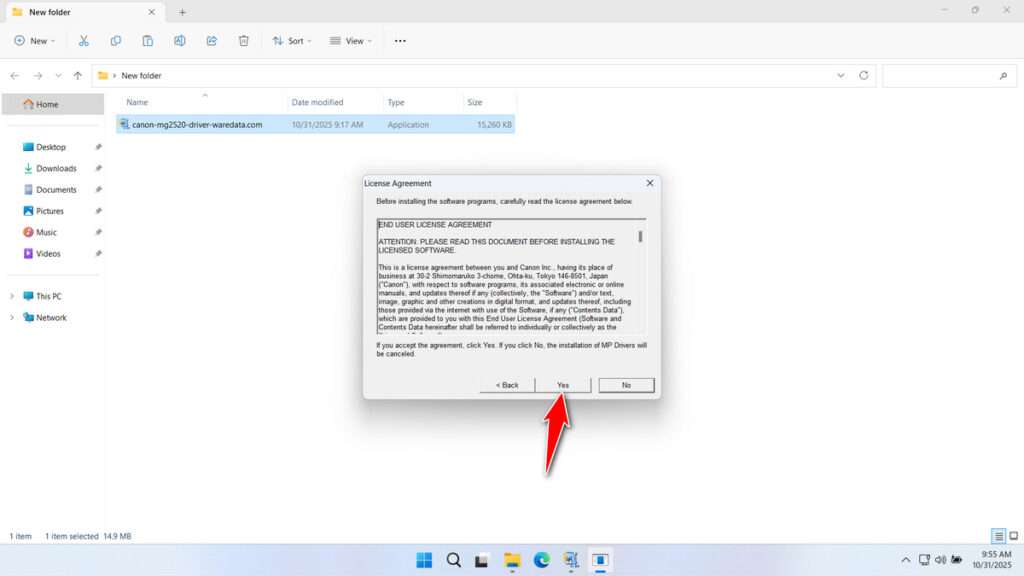 Canon MG2520 Printer Driver Download 4 How to Install Canon MG2520 Printer Driver - Step 3