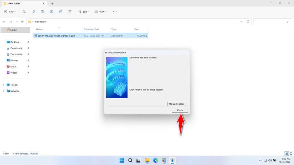 Canon MG2520 Printer Driver Download 6 How to Install Canon MG2520 Printer Driver - Step 5