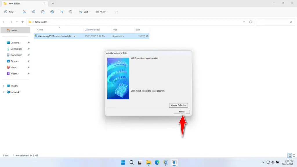 How to Install Canon MG2520 Printer Driver - Step 5