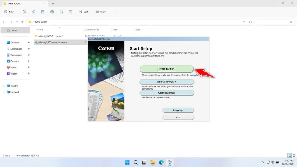 Canon MG3600 Printer Driver Download 2 How to Install Canon MG3600 Printer Driver - Step 1