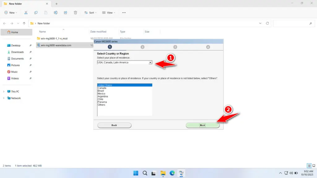 Canon MG3600 Printer Driver Download 3 How to Install Canon MG3600 Printer Driver - Step 2