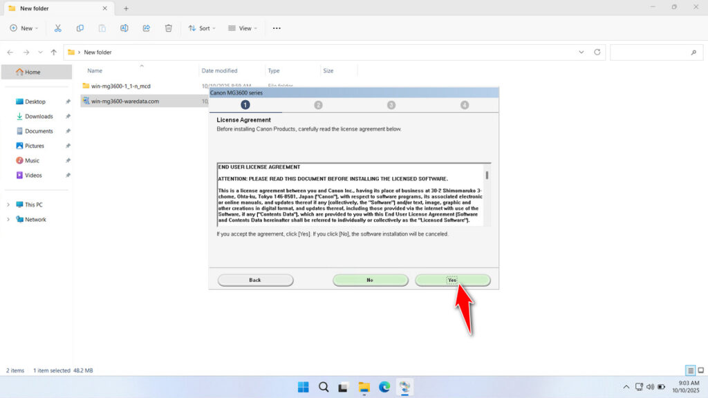 How to Install Canon MG3600 Printer Driver - Step 3