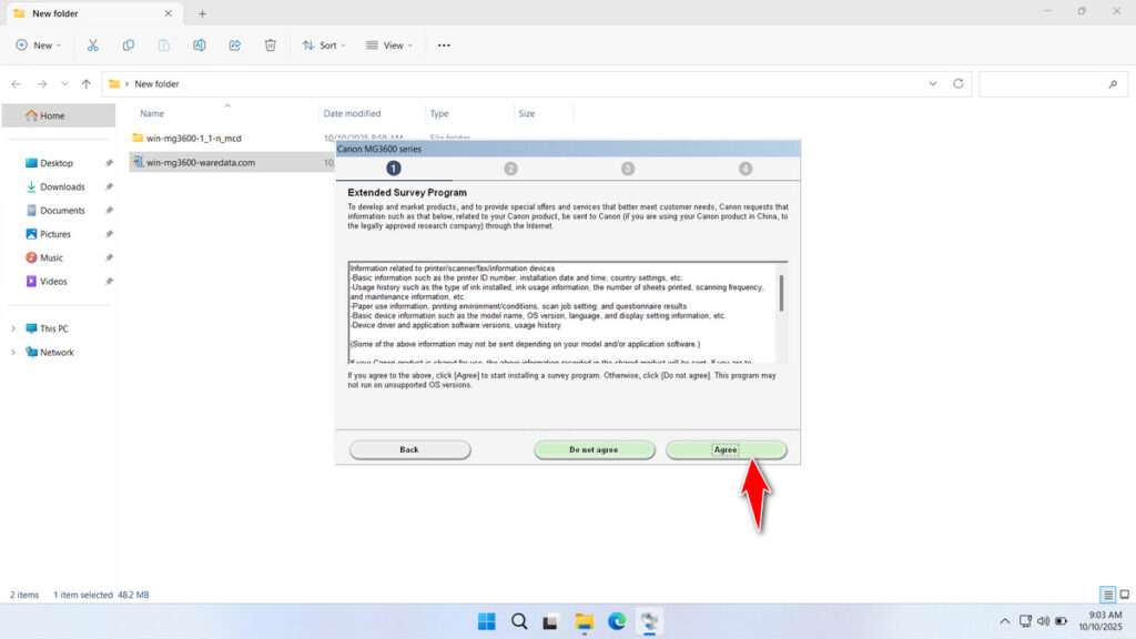 How to Install Canon MG3600 Printer Driver - Step 4