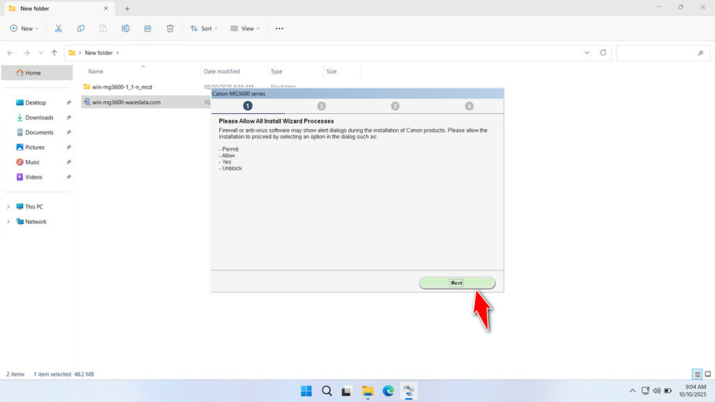 How to Install Canon MG3600 Printer Driver - Step 5