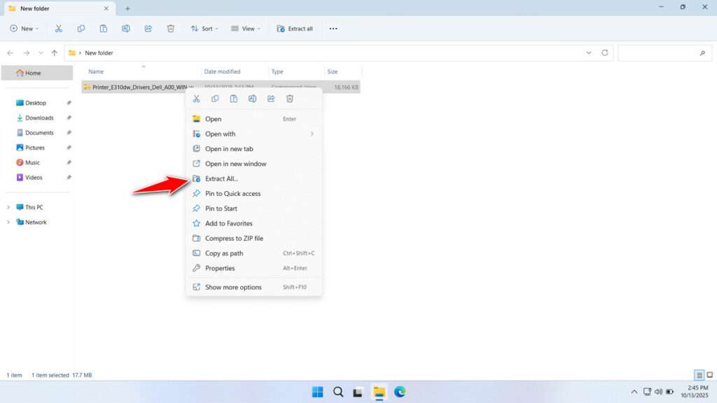 How to Install Dell Printer E310DW Driver - Step 1