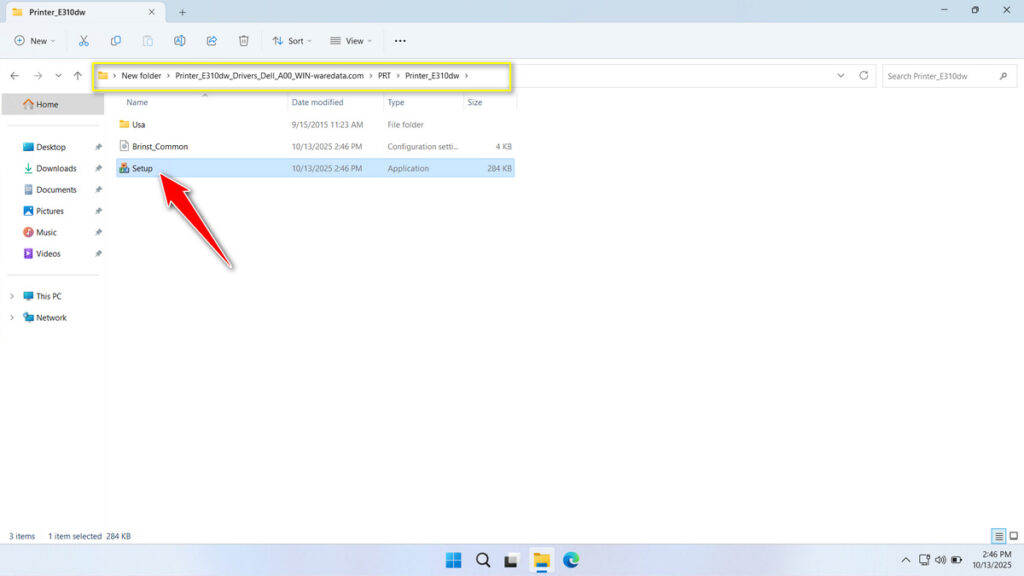 How to Install Dell Printer E310DW Driver - Step 2