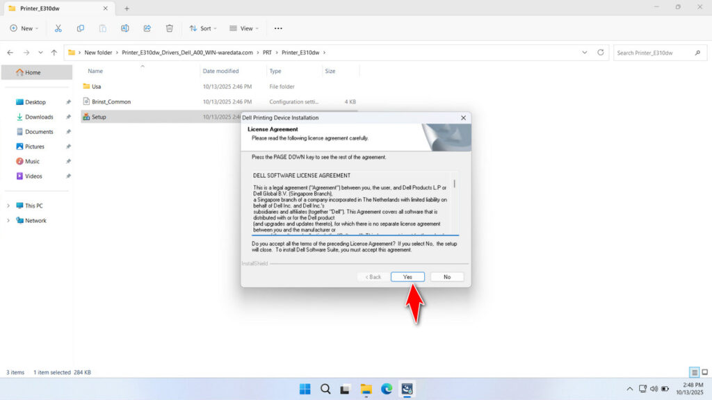 How to Install Dell Printer E310DW Driver - Step 3