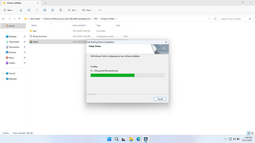 How to Install Dell Printer E310DW Driver - Step 5