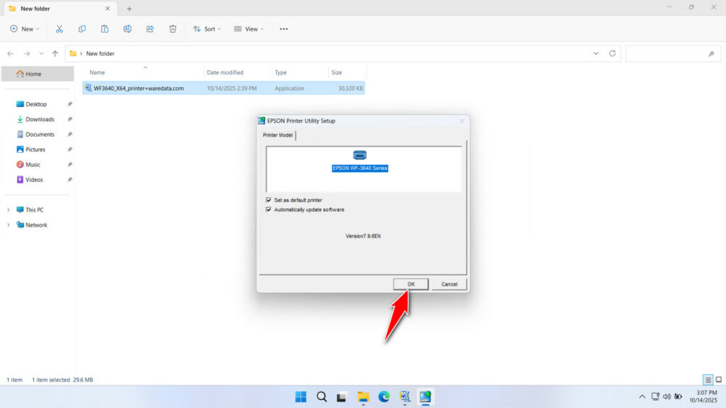 How to Install Epson 3640 Printer Driver - Step 1