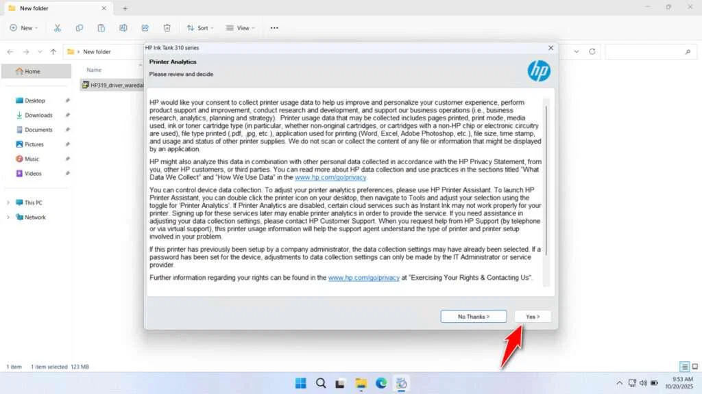 HP 319 Printer Driver Download 5 How to Install HP 319 Printer Driver - Step 4