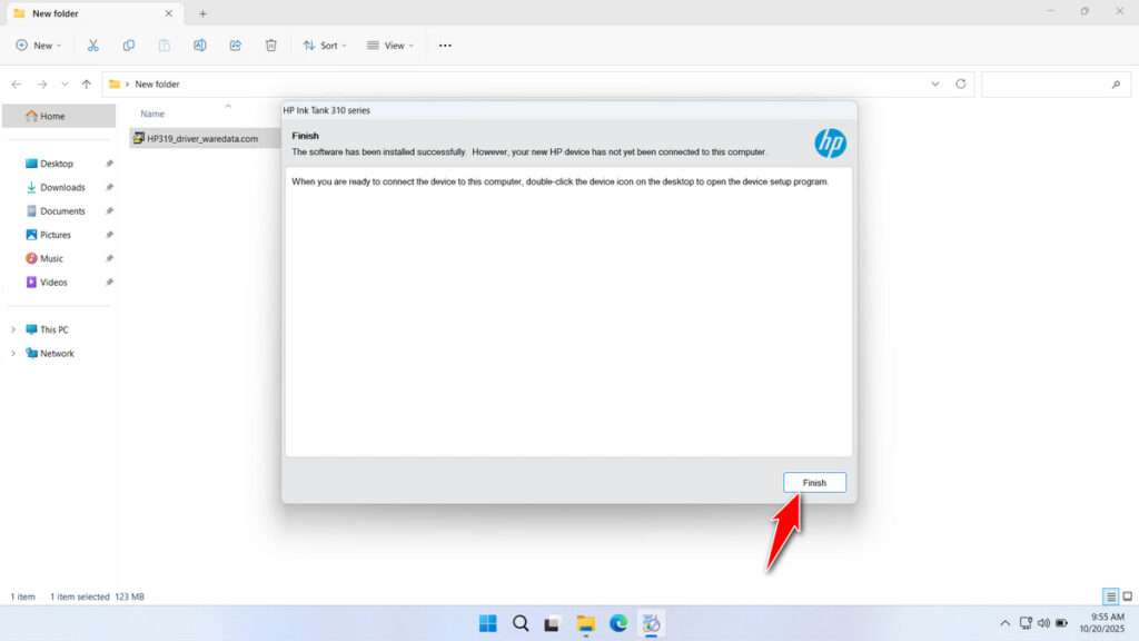 How to Install HP 319 Printer Driver - Step 6