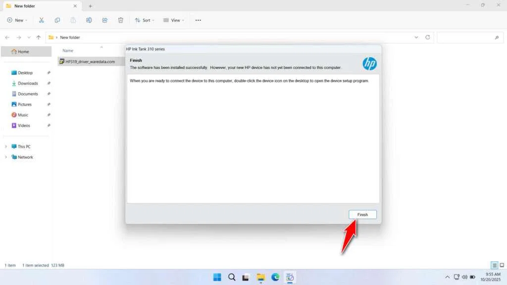 HP 319 Printer Driver Download 7 How to Install HP 319 Printer Driver - Step 6