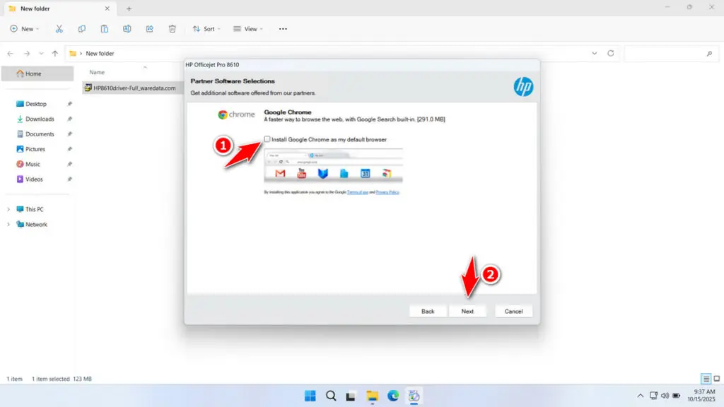 HP 8610 Printer Driver Download 5 How to Install HP 8610 Printer Driver - Step 4