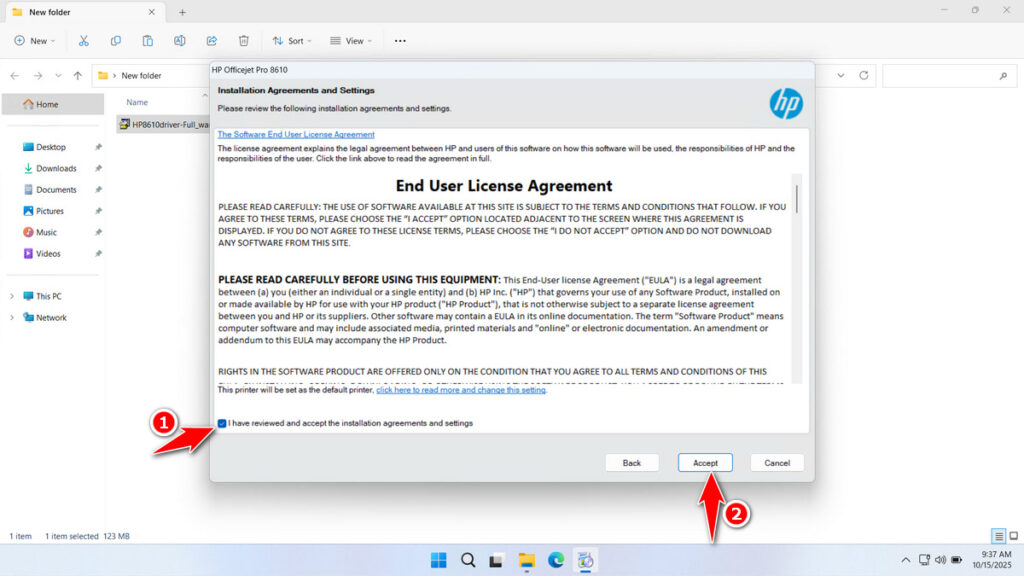 How to Install HP 8610 Printer Driver - Step 5