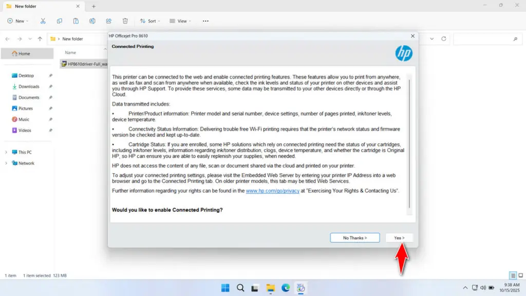 HP 8610 Printer Driver Download 7 How to Install HP 8610 Printer Driver - Step 6