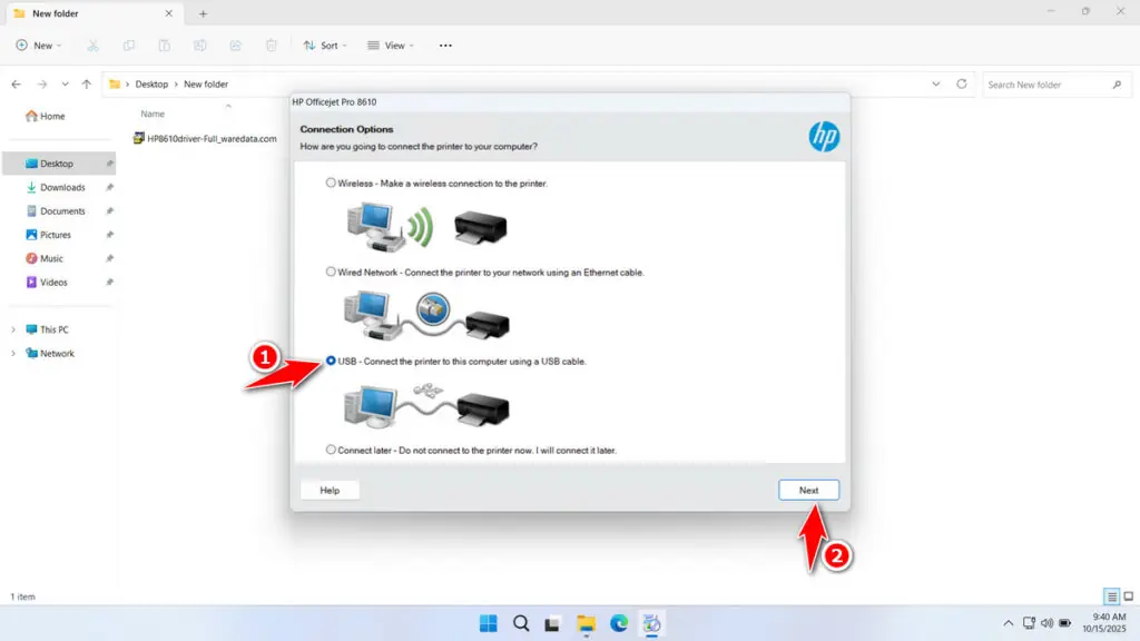 HP 8610 Printer Driver Download 9 How to Install HP 8610 Printer Driver - Step 8