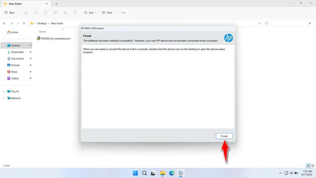 How to Install HP Envy 4520 Printer Driver - Step 8