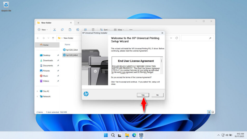 How to Install HP LJ 1320 Printer Driver - Step 2