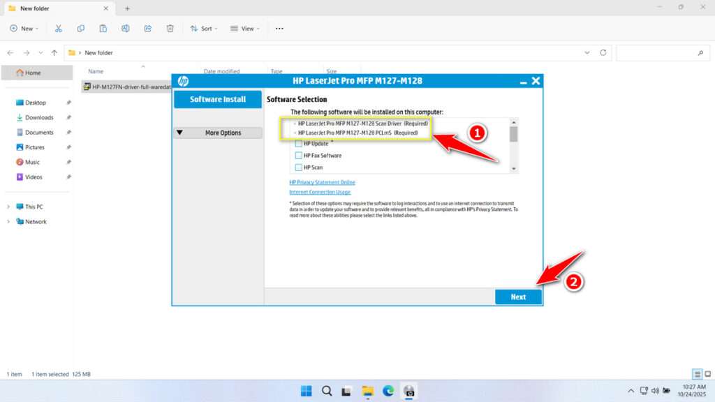 How to Install HP MFP M127FN Printer Driver - Step 2