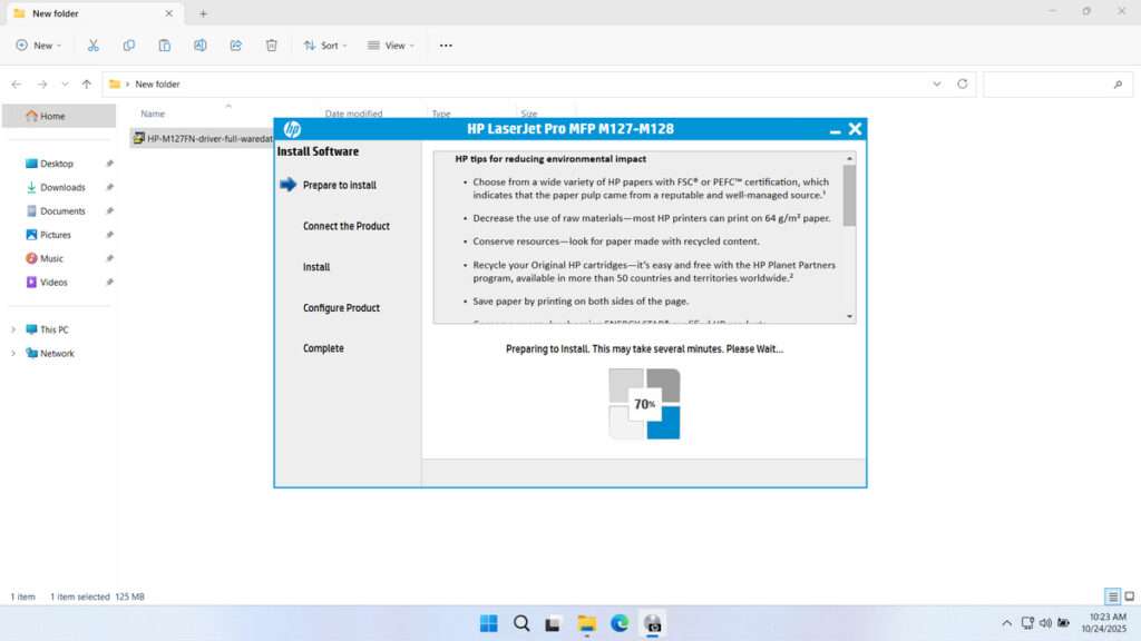 How to Install HP MFP M127FN Printer Driver - Step 4