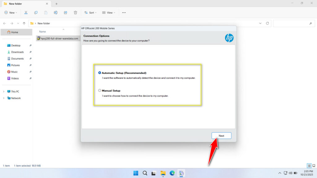 How to Install HP Officejet 200 Mobile Printer Driver - Step 6