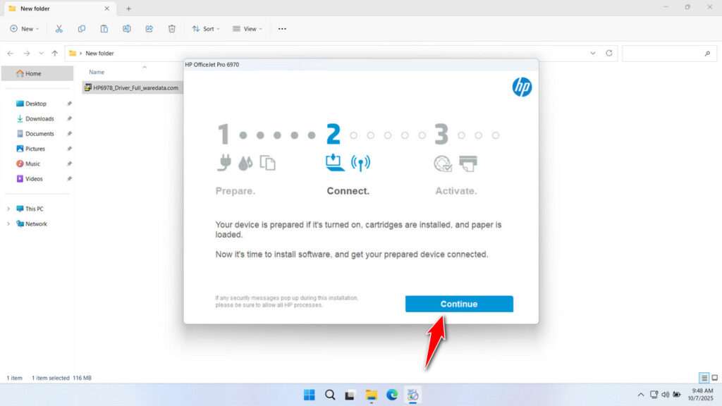 How to Install HP Printer 6978 Driver - Step 1
