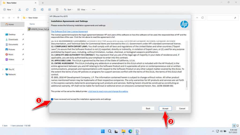 How to Install HP Printer 6978 Driver - Step 3