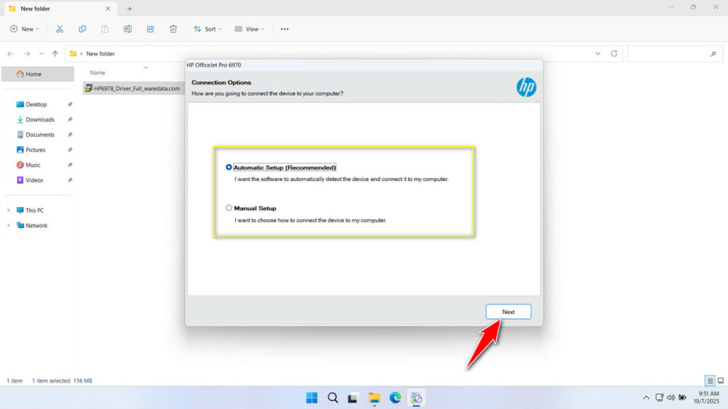 How to Install HP Printer 6978 Driver - Step 7