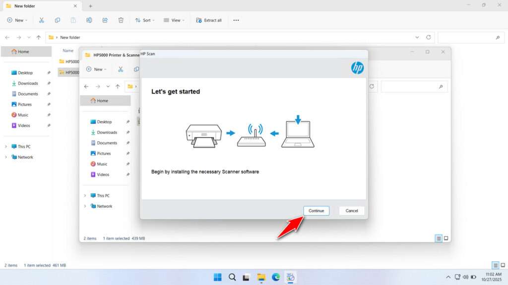 How to Install HP Smart Tank 5000 Printer Driver - Step 2